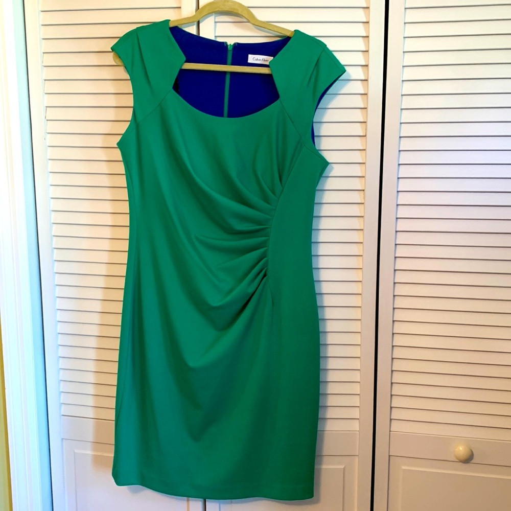 Size 12 emerald green Calvin Klein dress